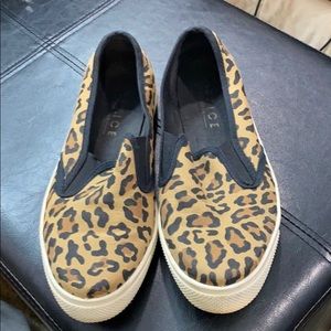 Leopard Print Slip On Shoe